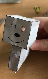 Assembler la tête et la coller dessus